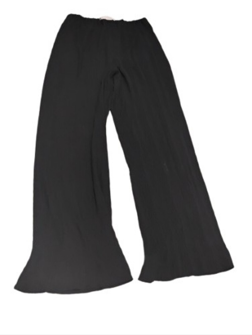 Vintage Escada Women's Pleated Adjustable Waist Wide Leg Black Pants Sz 38